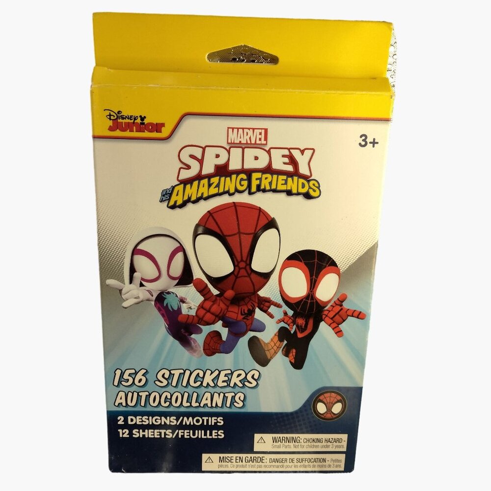 Marvel Spidey  Amazing Friends Stickers Set For Kids 156 Stickers 2 Designs 12 S